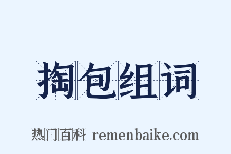 掏包组词是什么意思的图片